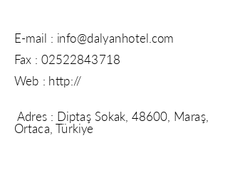 Apart Hotel Mavikk Dalyan iletiim bilgileri